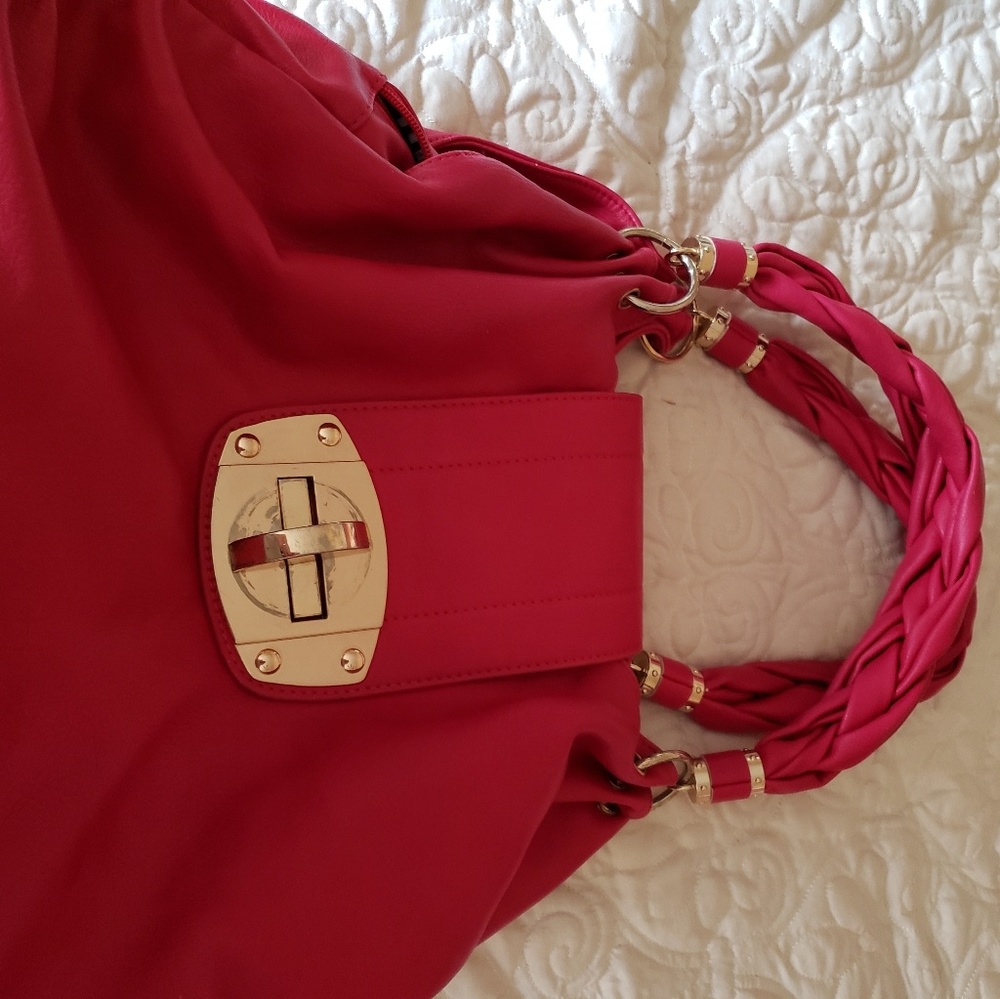 Charming Charlie hot pink purse